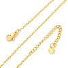 Brass Cable Chain Necklaces NJEW-D302-82G-4