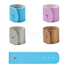 4Pcs 4 Color Adjustable Imitation Leather Napkin Rings AJEW-CF0001-11-2