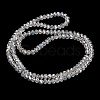 Electroplate Glass Beads Strands GL-CBAA615-02E-2