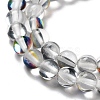 Synthetic Moonstone Beads Strands G-P528-J01-08-3