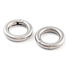 Non-Tarnish 316 Stainless Steel Spring Gate Rings LS-STAS-M296-01P-C-01-1