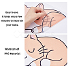 Translucent PVC Self Adhesive Wall Stickers STIC-WH0015-056-6