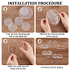 5-Tier Round Acrylic Finger Ring Rotating Display Risers RDIS-WH0018-06A-4