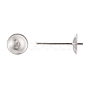 925 Sterling Silver Stud Earring Findings STER-K167-027D-S-4