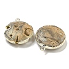 Electroplated Natural Druzy Agate Pendants G-A229-01-3