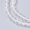 Natural Quartz Crystal Beads Strands LS-G-D166-A-3mm-1