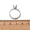 304 Stainless Steel Cuff Ring Components STAS-D372-01P-05-4