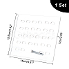 Rectangle Detachable Transparent Acrylic Clip-on Earring Display Organizer Stands EDIS-WH0029-45B-2