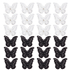 24Pcs 2 Colors Polyester Embroidered Cloth Sew on Patches PATC-HS0001-01-1
