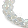 Opaque Solid Color Electroplate Glass Beads Strands EGLA-N013-J6mm-B02-3