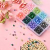 840Pcs 12 Colors Baking Paint Crackle Glass Bead Strands DGLA-YW0001-10-5
