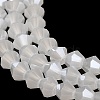 Imitation Jade Electroplate Glass Beads Strands EGLA-F029-J4mm-A06-3