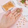 200Pcs Brass Bead Caps KK-BBC0012-40-3