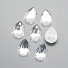 Acrylic Rhinestone Flat Back Cabochons X-GACR-Q010-10x14-16-1