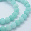 Natural & Dyed White Jade Bead Strands G-P370-01-8mm-3