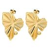 Ion Plating(IP) 304 Stainless Steel Ear Studs EJEW-P270-02G-1