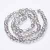 Electroplat Glass Beads Strands X-EGLA-Q092-8mm-A05-2