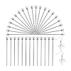 60Pcs 925 Sterling Silver Head Pins STER-PH0003-11-6