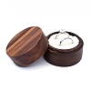 Round Wood Couple Ring Storage Boxes PW-WG32375-04-1