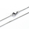 Non-Tarnish 304 Stainless Steel Curb Chain Necklace NJEW-S420-001C-P-2