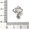 Rack Plating Brass Micro Pave Cubic Zirconia Pendants KK-M014-14P-3