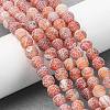 Natural Weathered Agate Beads Strands G-L534-08-6mm-1