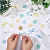 12Pcs Star Iron Snap Hair Clips OHAR-CP0001-24B-3