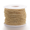 Soldered Brass Curb Chains KK-S332-12G-2
