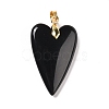 Natural Obsidian Pendants G-E570-01G-10-2