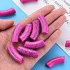 Opaque Crackle Acrylic Beads MACR-S372-001N-002-5