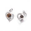 Natural Tiger Eye Pendants X-G-L512-O08-2