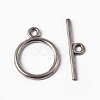 Tibetan Style Toggle Clasps X-TIBEP-A12208-S-FF-1