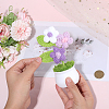 1Pc Hand Knitted Potted Plants Crochet Flower DJEW-SC0001-15A-3