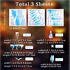 3 Sheets 3 Styles Halloween Laser PVC Waterproof Car Stickers DIY-GF0007-24-2