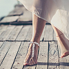 6Pcs 3 Style Clear Resin & ABS Plastic Flower & Starfish Toe Ring Anklets Set AJEW-AN0001-02-6