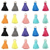 20Pcs 10 Colors Polycotton(Polyester Cotton) Tassel Pendant Decorations FIND-YW0004-57-1