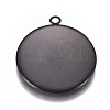 304 Stainless Steel Pendant Cabochon Settings X-STAS-G127-13-25mm-B-2