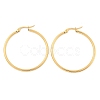 Ion Plating(IP) 304 Stainless Steel Hoop Earrings EJEW-N0016-11G-F-3