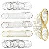 300 Circles 5 Colors Steel Memory Wire TWIR-YW0001-03-2
