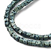 Electroplated Natural Lava Rock Beads Strands G-Q1009-B01-02F-3