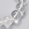Natural Quartz Crystal Beaded Stretch Bracelets BJEW-Q692-46-10mm-2