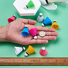 12Pcs 6 Colors Plastic Pendant FIND-TA0001-60-4