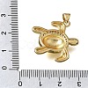 Brass Micro Pave Clear Cubic Zirconia Pendants CU-CBA637A-05G-A-3