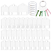 PandaHall Elite 30Pcs 3 Style Acrylic Thread Winding Boards FIND-PH0018-61-1