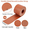 2M Flat Single Face Lychee Pattern Imitation Leather Band LC-WH0010-02C-04-2