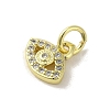 Brass Micro Pave Cubic Zirconia Charms KK-M283-19B-01-2