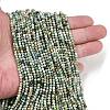 Natural HuBei Turquoise Beads Strands G-L628-B02-3mm-01-1