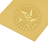 Plastic Self Adhesive Gold Foil Embossed Stickers DIY-WH0211-019-4