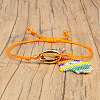 Bohemian Miyuki Beaded Hamsa Hand Charm Adjustable Women's Bracelets PZ5125-2