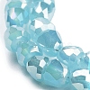 Electroplate Glass Beads Strands EGLA-D030-J4mm-B04-4